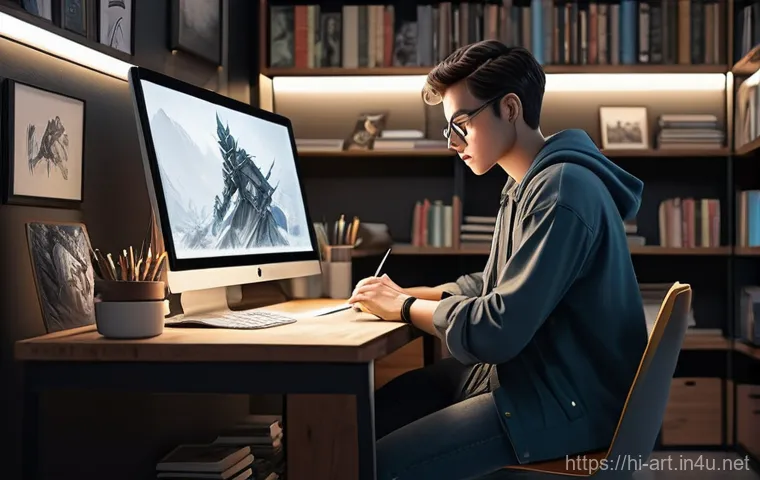 미술 교육과 캐릭터 디자인 - **Childhood Creativity: The Genesis of Imagination**
    A joyful young girl, approximately 7-8 year...