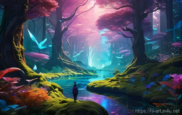 미술 수업에서의 AI 활용 사례 - **Prompt:** A female artist, aged late 20s to early 30s, dressed in comfortable studio attire (like ...